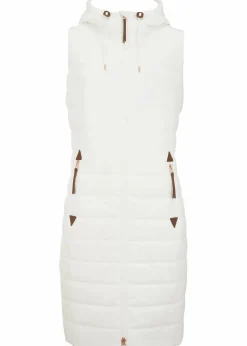 bonprix Jacken & Mäntel|Bekleidung·Hosen|Longsteppweste wollweiß
