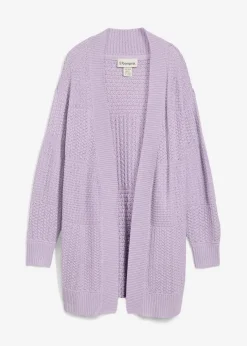 bonprix Bekleidung·Umstandsmode|Strickmode|Longstrickjacke zartflieder