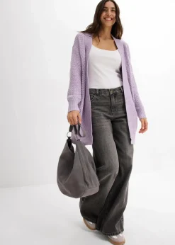 bonprix Bekleidung·Umstandsmode|Strickmode|Longstrickjacke zartflieder