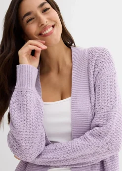 bonprix Bekleidung·Umstandsmode|Strickmode|Longstrickjacke zartflieder