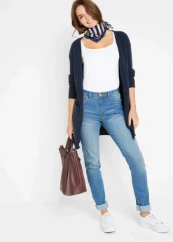 Longstrickjacke in breiter Rippenstruktur|bonprix New