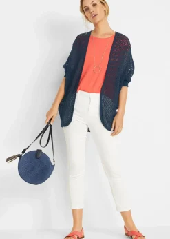 Longstrickjacke mit Lochmuster|bonprix Clearance