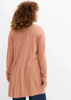 bonprix Bekleidung·Röcke|Bekleidung·Jeans|Longstrickjacke, offen schokosorbet