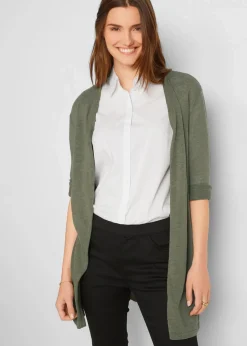 Longstrickjacke, offen|bonprix Online
