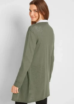 Longstrickjacke, offen|bonprix Online