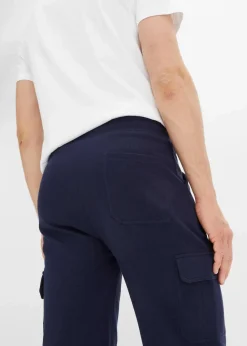 Long-Sweat-Cargobermuda aus reiner Baumwolle, Regular Fit|bonprix Clearance