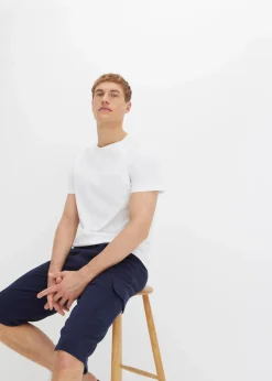 Long-Sweat-Cargobermuda aus reiner Baumwolle, Regular Fit|bonprix Clearance