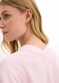 Long-Sweatjacke aus weichem Baumwoll-Mix|bonprix Outlet