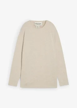 Long-Sweatshirt in Strickoptik|bonprix Online