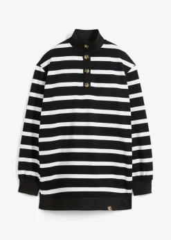 Longsweatshirt mit Troyer-Kragen|bonprix Hot