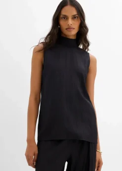 Long-Top aus strukturiertem Viskose-Mix|bonprix Hot