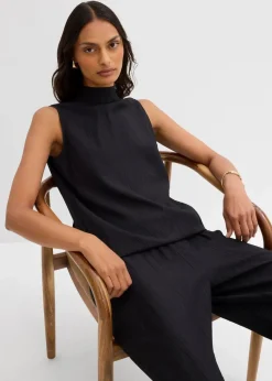 Long-Top aus strukturiertem Viskose-Mix|bonprix Hot