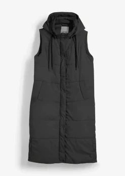 bonprix Bekleidung·Hosen|Nachhaltigere Materialien|Longweste schwarz