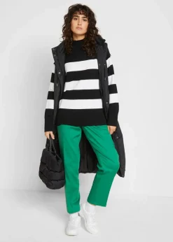 bonprix Bekleidung·Hosen|Nachhaltigere Materialien|Longweste schwarz