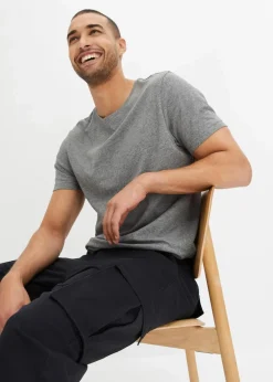 Loose Fit Cargohose aus robustem Baumwollstretch, Straight|bonprix Sale