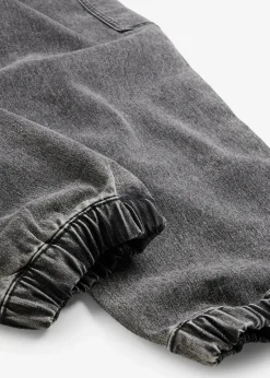 bonprix Jungen 9-16 Jahre·Jeans|Loose Fit Schlupf-Cargo-Jeans mit Stretchanteil dunkelgrau denim