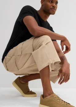 Loose Fit Stretch-3/4-Cargohose, extra weit|bonprix Hot