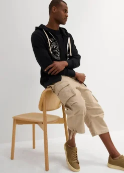 Loose Fit Stretch-3/4-Cargohose, extra weit|bonprix Hot