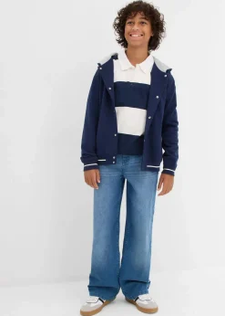 bonprix Jungen 9-16 Jahre·Bademode|Jungen 9-16 Jahre·Jeans|Loose-Fit Jeans mit verstellbarem Bund, Straight blau denim
