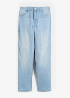 Loose-Fit Stretch-Jeans mit verstellbarem Bund, Straight|bonprix Sale