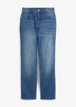 Loose-Fit Stretch-Jeans mit verstellbarem Bund, Straight|bonprix Sale