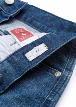 Loose-Fit Stretch-Jeans mit verstellbarem Bund, Straight|bonprix Sale