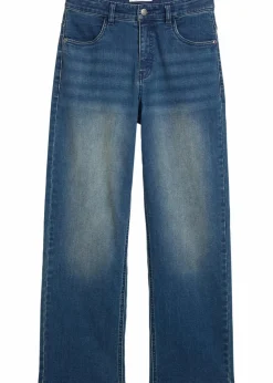 Loose-Fit-Jeans mit verstellbarem Bund, Straight|bonprix Clearance