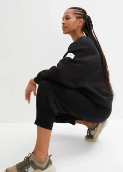 bonprix Wäsche·Homewear|Bekleidung·Strickmode|Loungewear Haremshose in Caprilänge schwarz