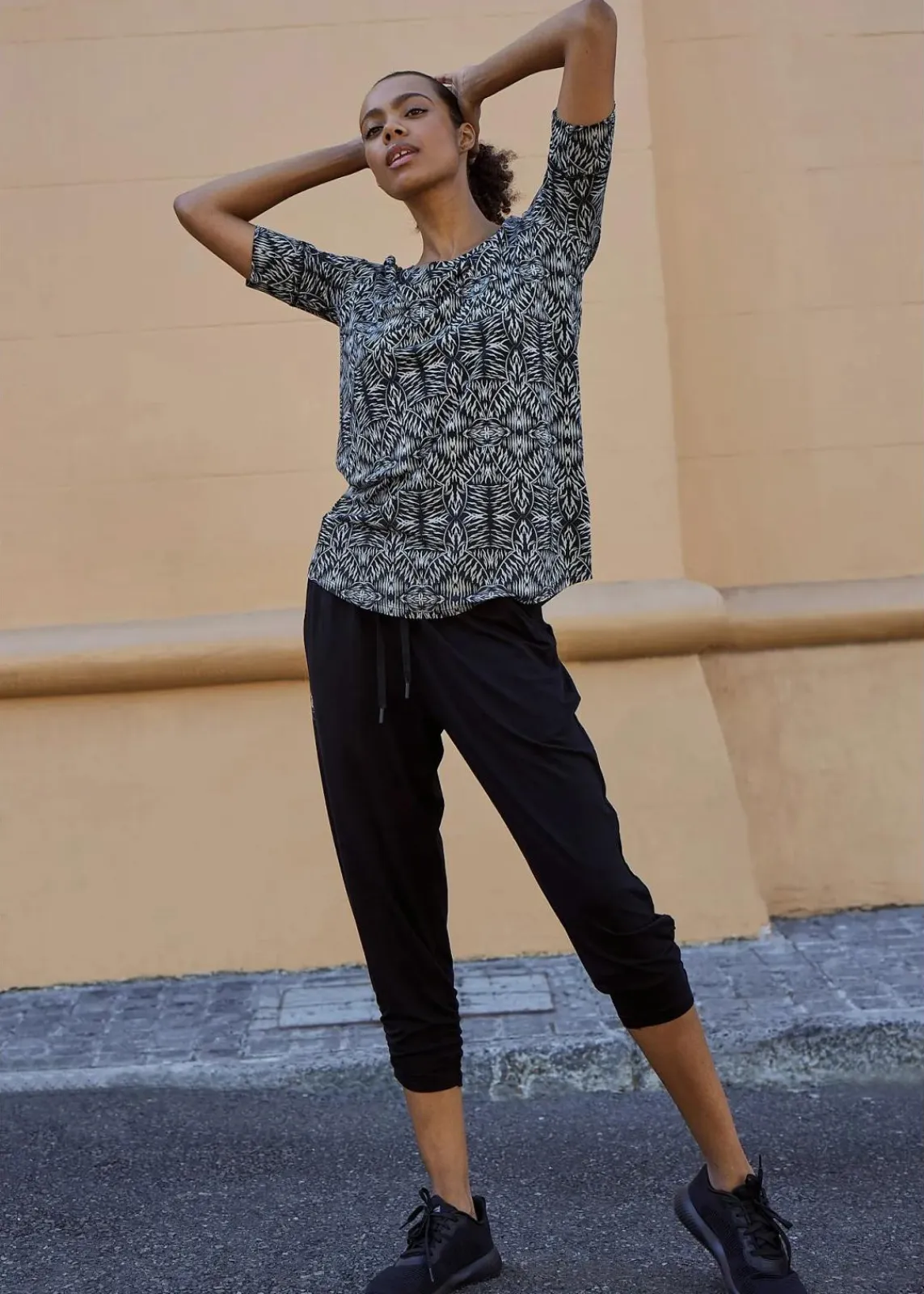 Loungewear Haremshose mit gerafftem Saum|bonprix Sale