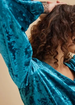 Loungewear Hausanzug aus schimmerndem Samt|bonprix Best