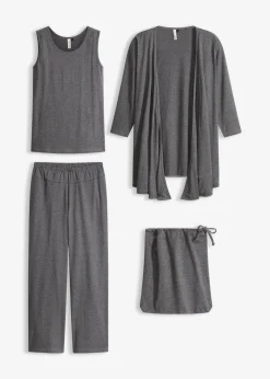 Loungewear Hausanzug (3-tlg.Set) mit Viskose|bonprix Clearance