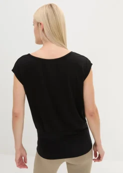 Loungewear-Shirt mit weitem Bund|bonprix Discount