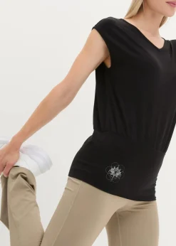 Loungewear-Shirt mit weitem Bund|bonprix Discount