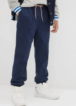 bonprix Jungen 9-16 Jahre·Hosen|Jungen 9-16 Jahre·Jacken & Outdoor|Lässige Thermohose mit kuscheligem Baumwollfutter dunkelblau