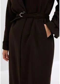 bonprix Bekleidung·Hosen|Jacken & Mäntel|Mantel dunkelbraun/schwarz