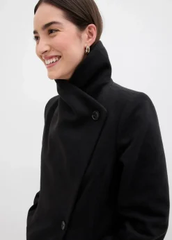 bonprix Bekleidung·Hosen|Jacken & Mäntel|Mantel aus Wollimitat schwarz