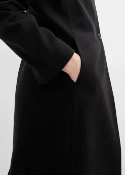 bonprix Bekleidung·Hosen|Jacken & Mäntel|Mantel aus Wollimitat schwarz