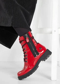 Marco Tozzi High Heels|Boots|by Guido Maria Kretschmer Schnürboots rot