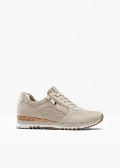 Marco Tozzi High Heels|Sneaker|Sneaker mit Reißverschluss beige