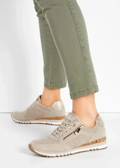 Marco Tozzi High Heels|Sneaker|Sneaker mit Reißverschluss beige