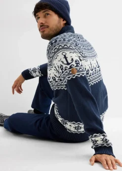 Maritime Norweger-Strickjacke|bonprix Online