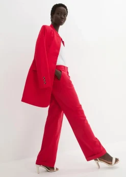 bonprix Kurzgrößen|Bekleidung·Kleider|Marlenehose rot