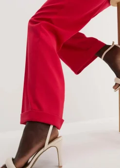 bonprix Kurzgrößen|Bekleidung·Kleider|Marlenehose rot