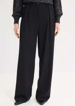 bonprix Bekleidung·Kleider|Hosen|Marlenehose schwarz