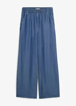 bonprix Hosen|Bekleidung·Kleider|Marlenehose aus fließendem Lyocell blau denim