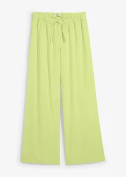 bonprix Bekleidung·Kleider|Hosen|Marlenehose aus fließender Viskose mintgrün