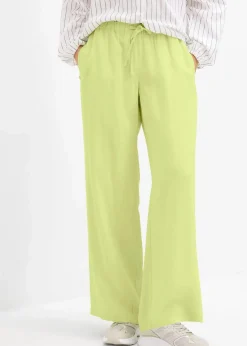 bonprix Bekleidung·Kleider|Hosen|Marlenehose aus fließender Viskose mintgrün