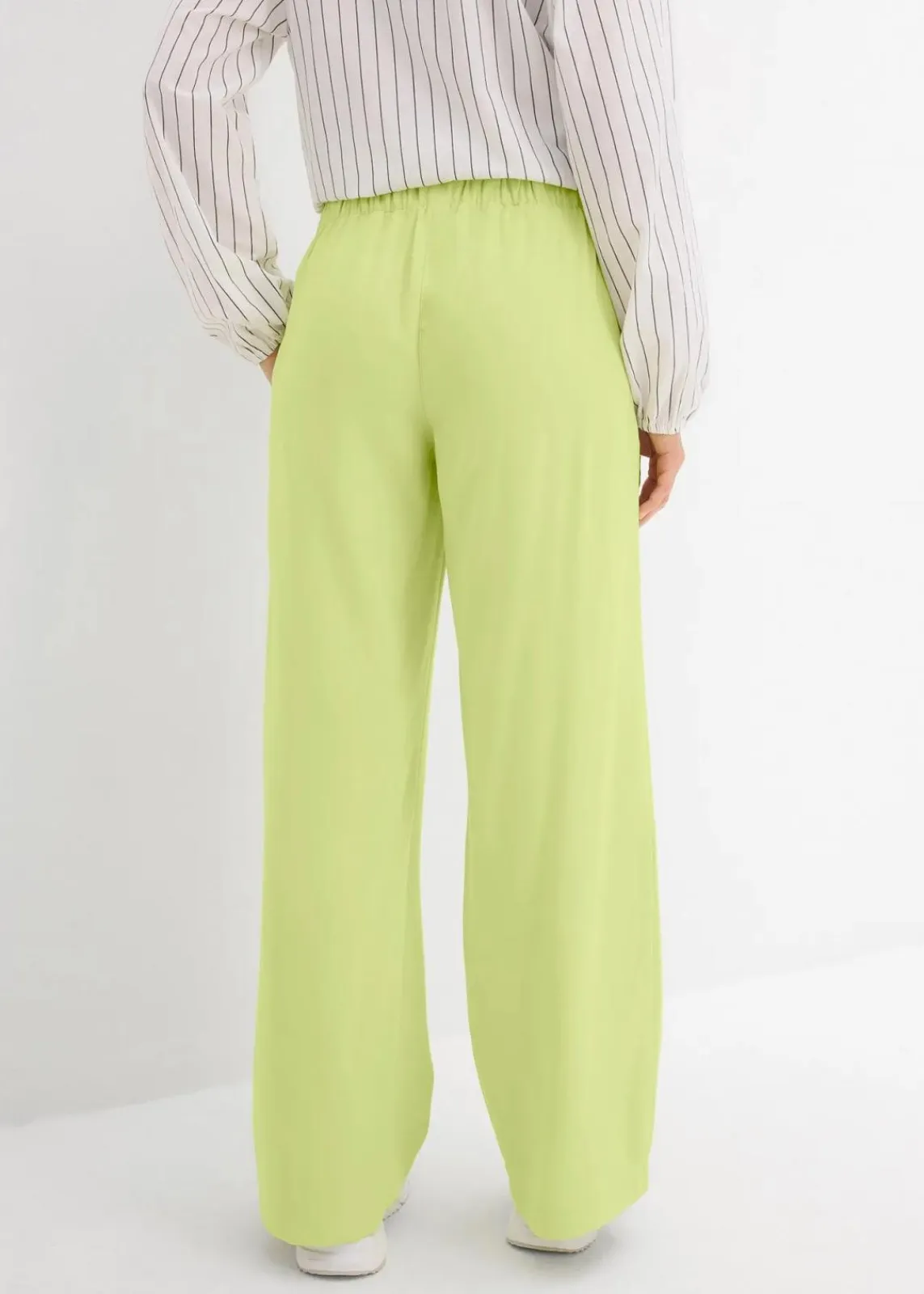 bonprix Bekleidung·Kleider|Hosen|Marlenehose aus fließender Viskose mintgrün