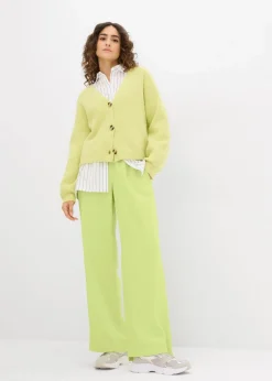 bonprix Bekleidung·Kleider|Hosen|Marlenehose aus fließender Viskose mintgrün