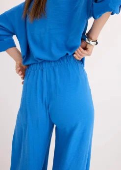 Marlenehose aus leichtem Crêpe|bonprix Sale